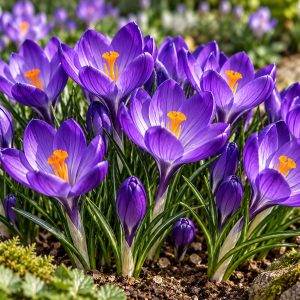 Large Flowering Crocus Purple